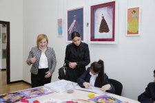 Первый вице-президент Азербайджана Мехрибан Алиева приняла участие в открытии после реконструкции школы-интерната в поселке Бильгя