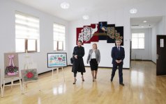 Первый вице-президент Азербайджана Мехрибан Алиева приняла участие в открытии после реконструкции школы-интерната в поселке Бильгя