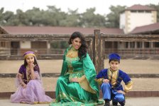 Сильнейшая паратхэквондистка мира Айнур Мамедова в образе символа Новруза на коне (ФОТО)