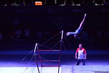 Азербайджанские гимнастки вышли в финал Кубка мира в соревнованиях на разновысоких брусьях  (ФОТО)