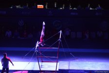 Азербайджанские гимнастки вышли в финал Кубка мира в соревнованиях на разновысоких брусьях  (ФОТО)