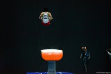 Лучшие моменты второго дня соревнований Кубка мира по спортивной гимнастике в Баку (ФОТО)