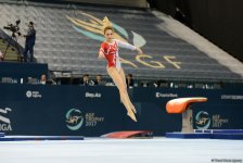 Лучшие моменты второго дня соревнований Кубка мира по спортивной гимнастике в Баку (ФОТО)