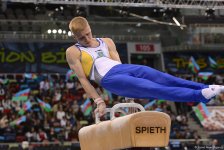 Лучшие моменты второго дня соревнований Кубка мира по спортивной гимнастике в Баку (ФОТО)