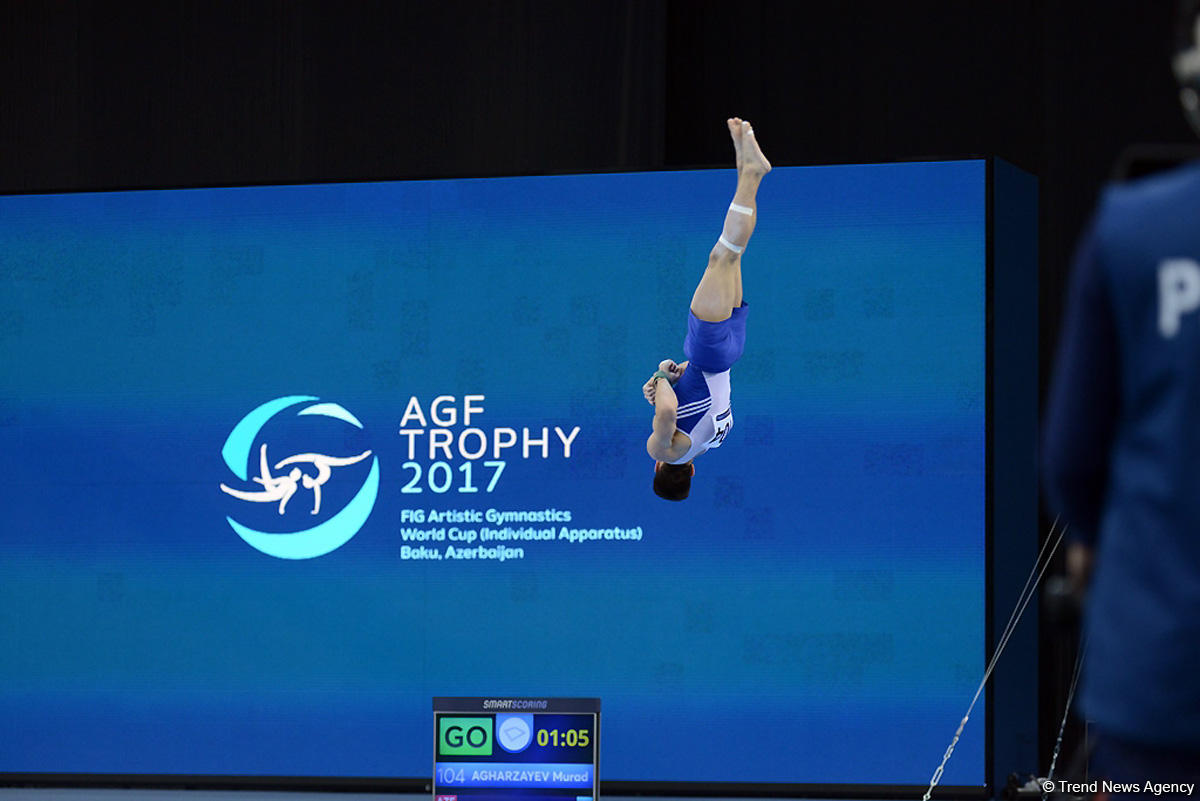 В Баку стартовал первый день финалов Кубка мира по спортивной гимнастике (ФОТО)