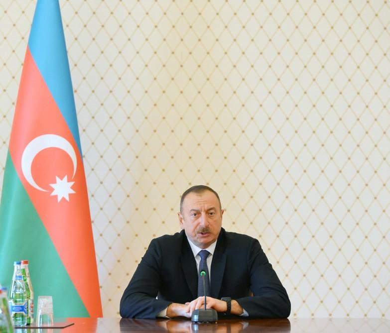 Президент Ильхам Алиев:  Освобожденные во время апрельских боев территории дают нам возможность предпринимать желаемые меры