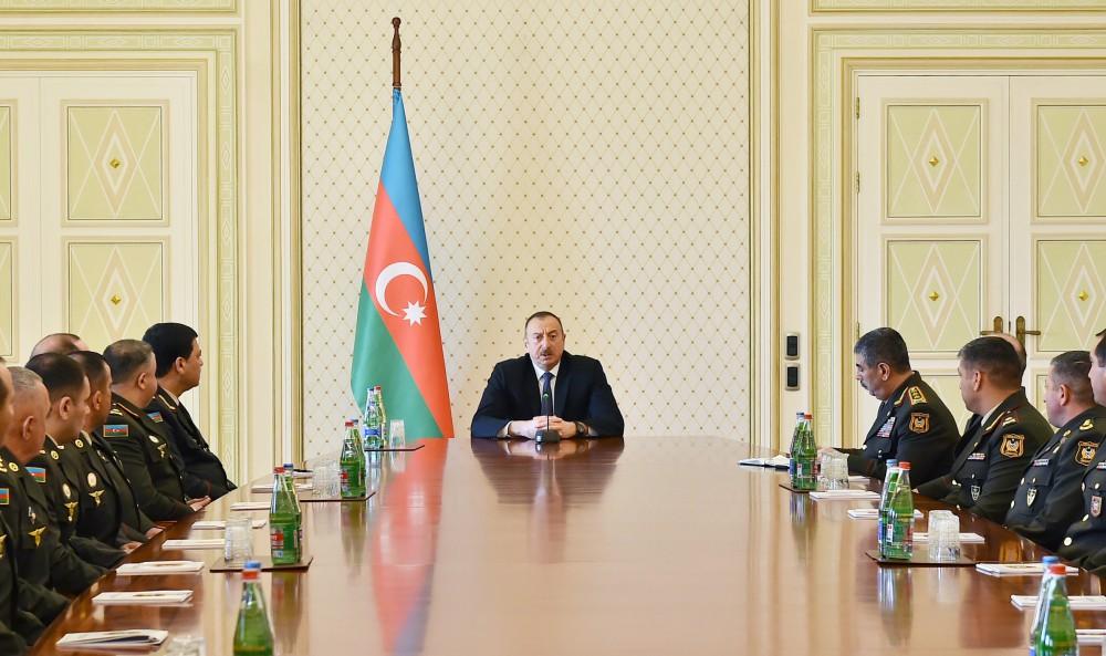 Президент Ильхам Алиев: Апрельские бои, можно сказать, подорвали идеологические устои руководства Армении (ФОТО)