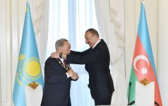 Президент Казахстана награжден орденом "Гейдар Алиев" (ФОТО)
