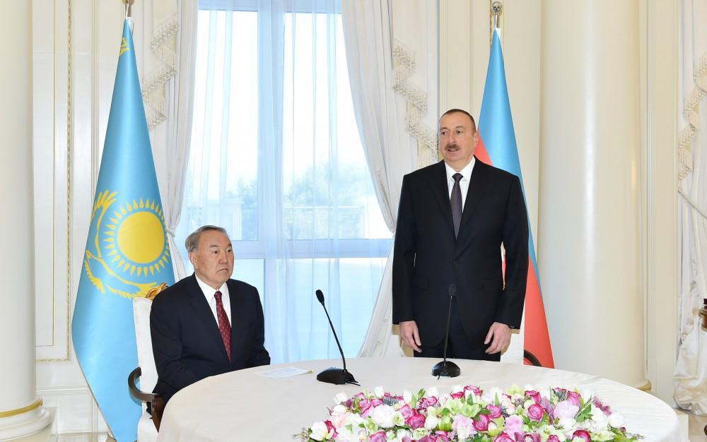 Президент Казахстана награжден орденом "Гейдар Алиев" (ФОТО)
