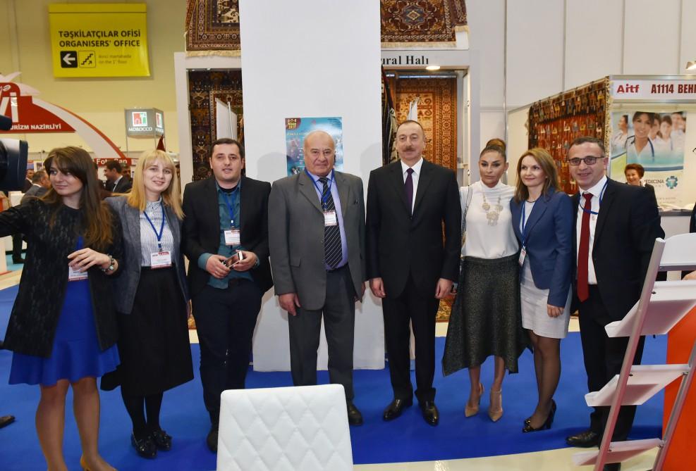 Президент Ильхам Алиев и Первая леди Мехрибан Алиева ознакомились с XVI Азербайджанской международной выставкой туризма и путешествий (ФОТО)