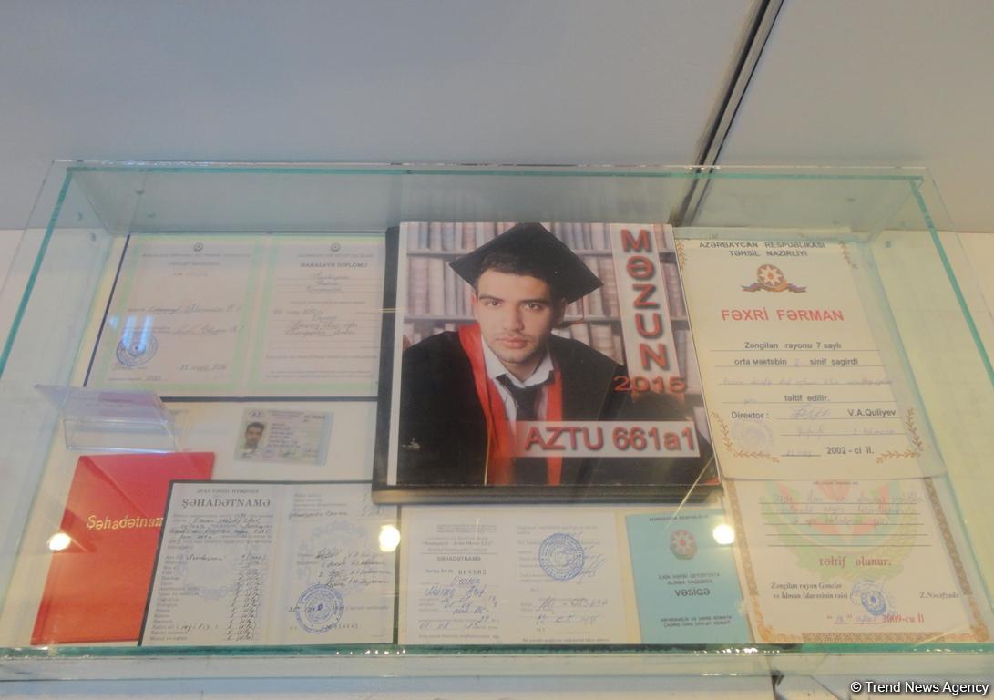 Как жили, о чем мечтали...В Баку представлены личные вещи и награды шехидов (ФОТО)