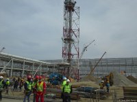 Процесс строительства карбамидного завода SOCAR завершен более чем на 90% (ФОТО)