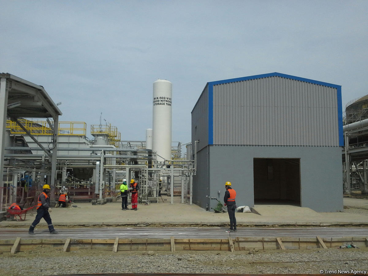 Процесс строительства карбамидного завода SOCAR завершен более чем на 90% (ФОТО)