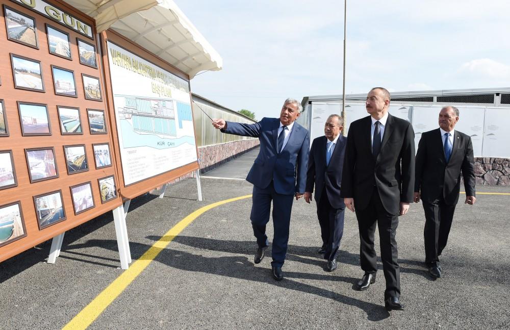 Президент Ильхам Алиев принял участие в открытии Варваринского предприятия по разведению рыбы (ФОТО) (версия 2)