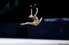 Лучшие моменты второго дня соревнований Кубка мира по художественной гимнастике (ФОТО)