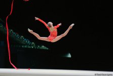 Лучшие моменты второго дня соревнований Кубка мира по художественной гимнастике (ФОТО)