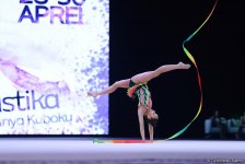 Лучшие моменты второго дня соревнований Кубка мира по художественной гимнастике (ФОТО)