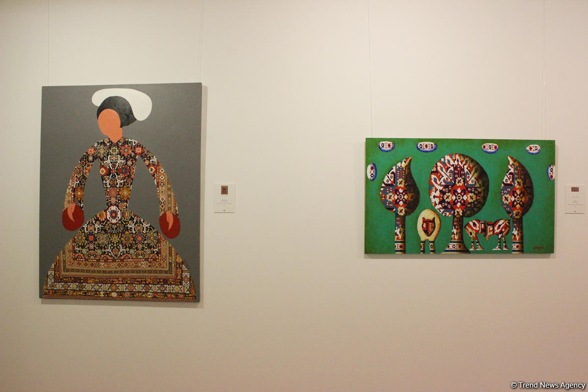 В Баку открылась выставка Вугара Мурадова "Сходства", посвященная ковровому искусству (ФОТО)