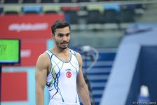 Подиумные тренировки спортивных гимнастов в рамках Игр исламской солидарности в Баку (ФОТОРЕПОРТАЖ)