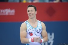 Подиумные тренировки спортивных гимнастов в рамках Игр исламской солидарности в Баку (ФОТОРЕПОРТАЖ)