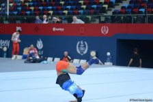 Подиумные тренировки спортивных гимнастов в рамках Игр исламской солидарности в Баку (ФОТОРЕПОРТАЖ)