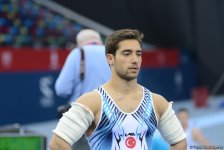 Подиумные тренировки спортивных гимнастов в рамках Игр исламской солидарности в Баку (ФОТОРЕПОРТАЖ)