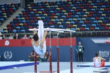 Подиумные тренировки спортивных гимнастов в рамках Игр исламской солидарности в Баку (ФОТОРЕПОРТАЖ)