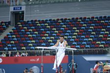 Подиумные тренировки спортивных гимнастов в рамках Игр исламской солидарности в Баку (ФОТОРЕПОРТАЖ)