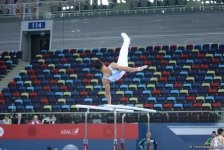 Подиумные тренировки спортивных гимнастов в рамках Игр исламской солидарности в Баку (ФОТОРЕПОРТАЖ)