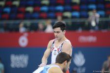 Подиумные тренировки спортивных гимнастов в рамках Игр исламской солидарности в Баку (ФОТОРЕПОРТАЖ)