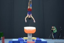 Подиумные тренировки спортивных гимнастов в рамках Игр исламской солидарности в Баку (ФОТОРЕПОРТАЖ)