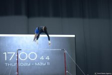 Подиумные тренировки спортивных гимнастов в рамках Игр исламской солидарности в Баку (ФОТОРЕПОРТАЖ)