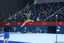 Подиумные тренировки спортивных гимнастов в рамках Игр исламской солидарности в Баку (ФОТОРЕПОРТАЖ)