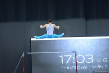 Подиумные тренировки спортивных гимнастов в рамках Игр исламской солидарности в Баку (ФОТОРЕПОРТАЖ)
