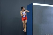 Подиумные тренировки спортивных гимнастов в рамках Игр исламской солидарности в Баку (ФОТОРЕПОРТАЖ)