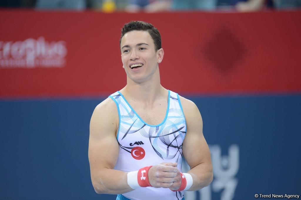 Подиумные тренировки спортивных гимнастов в рамках Игр исламской солидарности в Баку (ФОТОРЕПОРТАЖ)