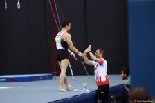 В рамках IV Игр исламской солидарности в Баку проходят соревнования по спортивной гимнастике (ФОТОСЕССИЯ)