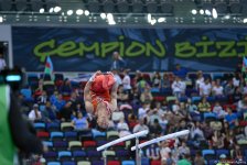 В рамках IV Игр исламской солидарности в Баку проходят соревнования по спортивной гимнастике (ФОТОСЕССИЯ)