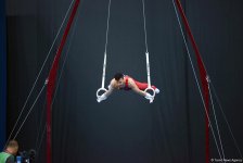 В рамках IV Игр исламской солидарности в Баку проходят соревнования по спортивной гимнастике (ФОТОСЕССИЯ)