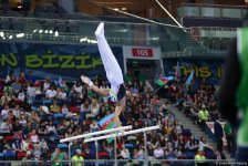 В рамках IV Игр исламской солидарности в Баку проходят соревнования по спортивной гимнастике (ФОТОСЕССИЯ)