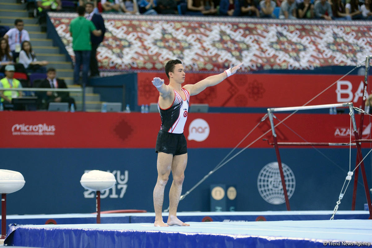 В рамках IV Игр исламской солидарности в Баку проходят соревнования по спортивной гимнастике (ФОТОСЕССИЯ)