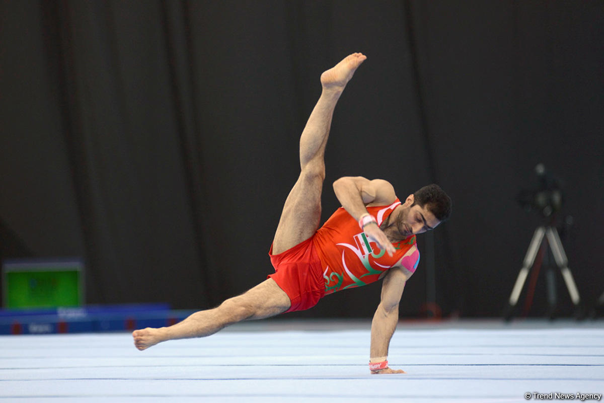 В рамках IV Игр исламской солидарности в Баку проходят соревнования по спортивной гимнастике (ФОТОСЕССИЯ)