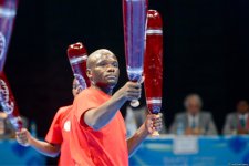 На Исламиаде в Баку стартовали соревнования по зорхане (ФОТОРЕПОРТАЖ)