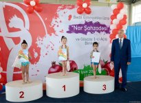 В Гёйчае проходит I Открытое первенство города по художественной гимнастике (ФОТО)