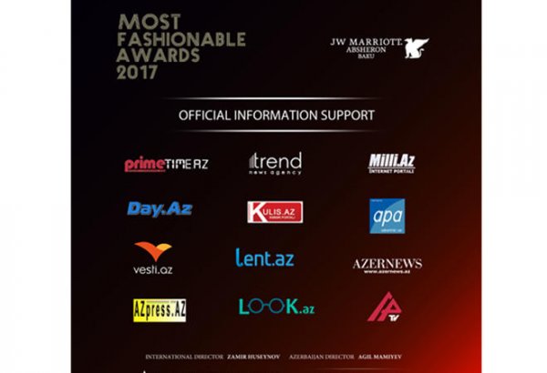 В Баку пройдет гала-вечер и церемония награждения Most Fashionable Award–2017