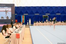 Стартовал второй день соревнований XXIV Чемпионата Баку и Первенства Азербайджана по мужской и женской спортивной гимнастике (ФОТО)