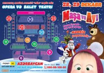 "Маша и Медведь" на азербайджанском и русском языке: Новый спектакль "Безграничное счастье"