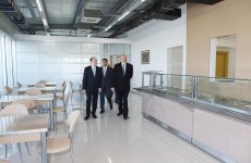 Президент Ильхам Алиев принял участие в открытии нового административного здания Наримановского районного суда (ФОТО)