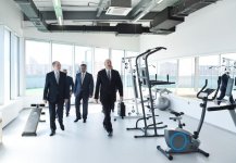 Президент Ильхам Алиев принял участие в открытии нового административного здания Наримановского районного суда (ФОТО)