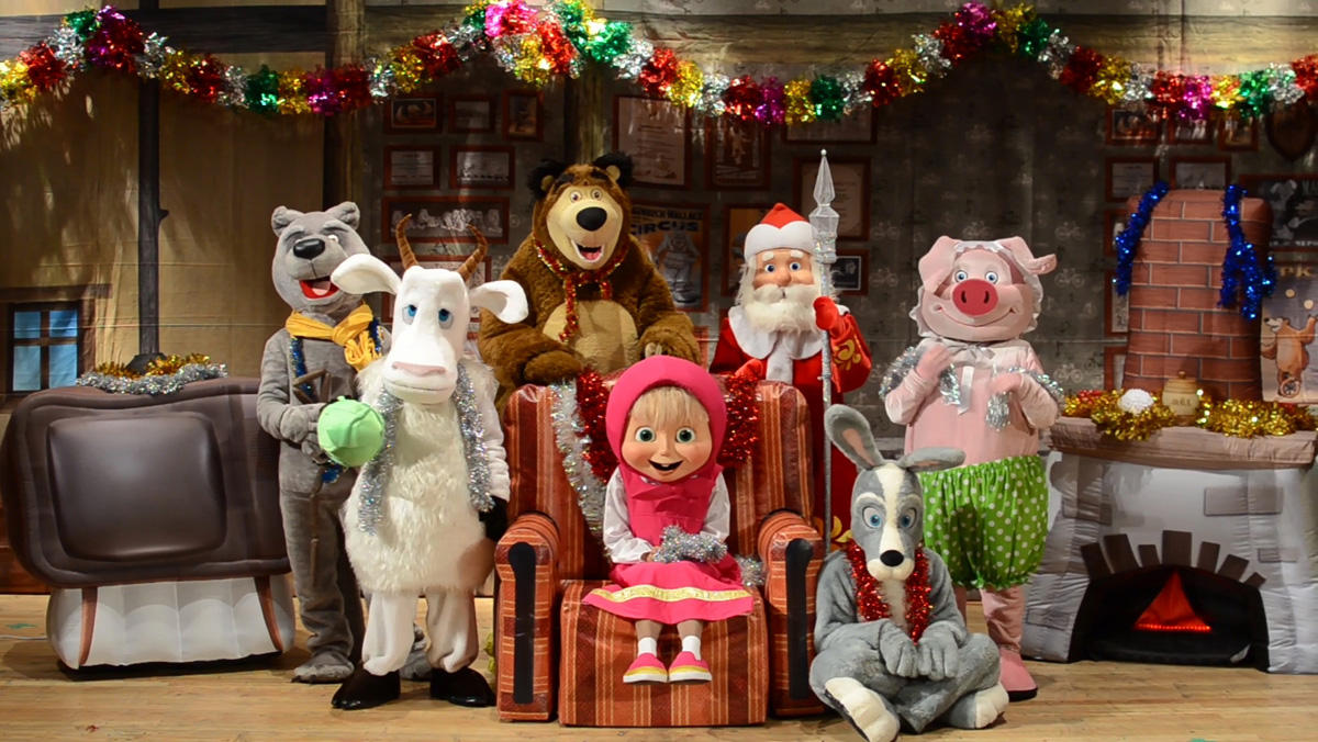 "Маша и Медведь" на азербайджанском и русском языке: Новый спектакль "Безграничное счастье"